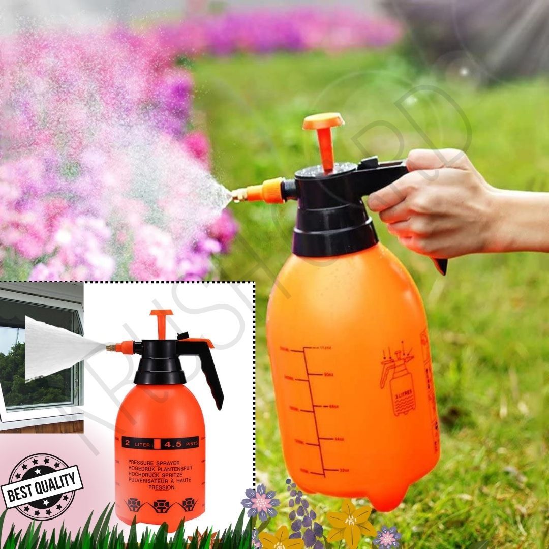 Garden Pump Pressure Sprayer Lawn Sprinkler Water Mister Spray Bottle for Plant 2 L Water Cane