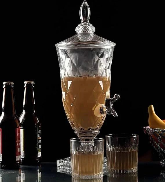 Dispenser for Water, Juice, Liquor, Glass Dispenser with tap, Beverage Jar Bottled Water Dispenser-image-28