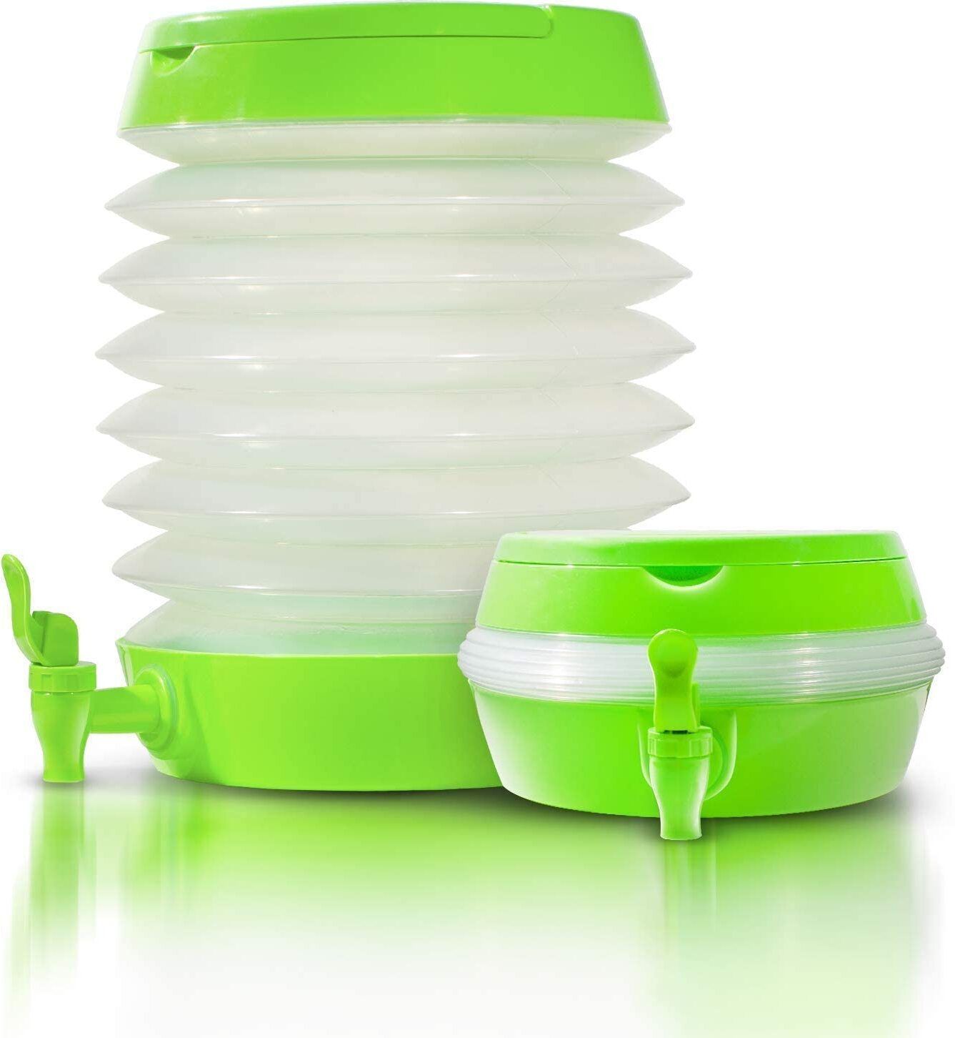 priso Foldable Beverage Dispenser with Tap, Portable Tabletop Water & Juice Container Bottled Water Dispenser-picture-2