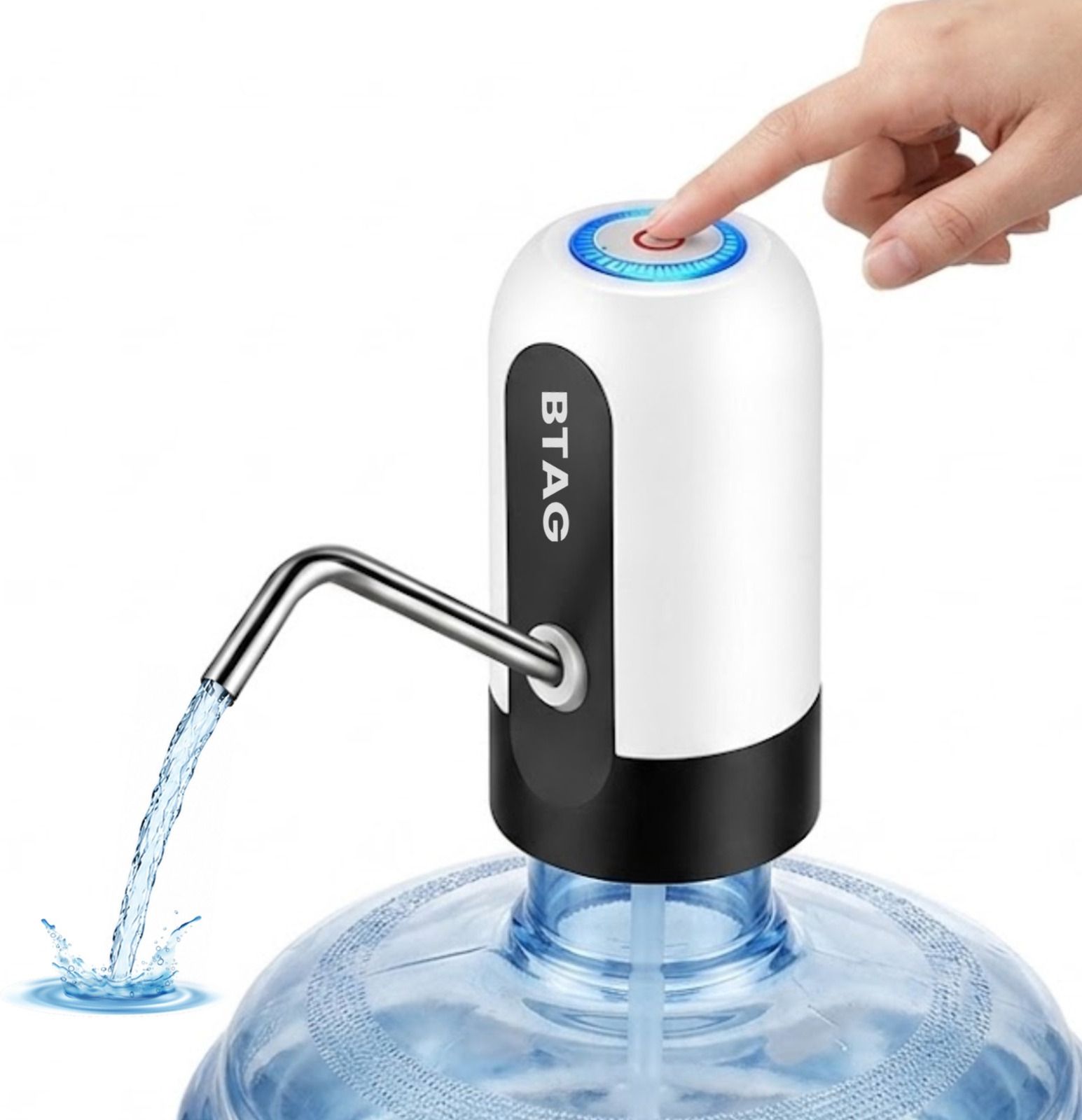 btag Portable Electric Water Dispenser Pump for 20L Bottles – USB Rechargeable Bottled Water Dispenser-picture-7