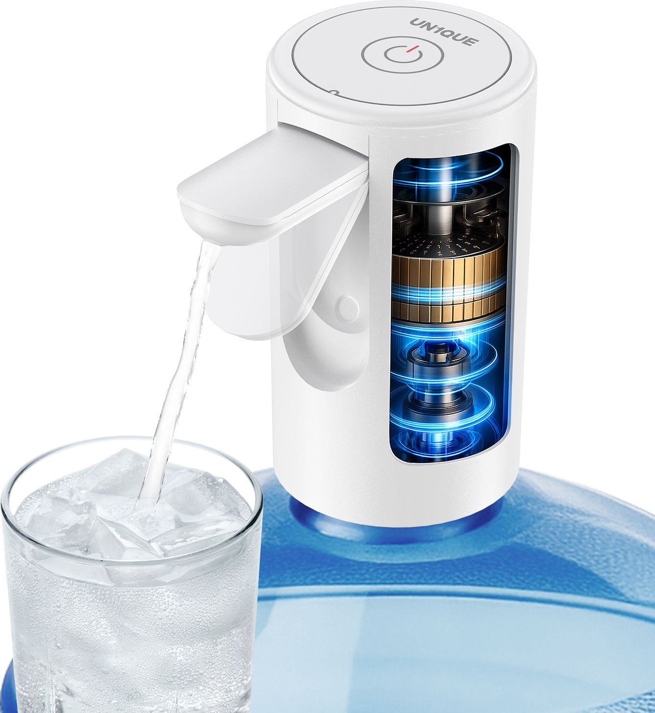 Foldable & Rechargeable Water Dispenser Pump, Automatic Portable Wireless Bottom Loading Water Dispenser-image-9