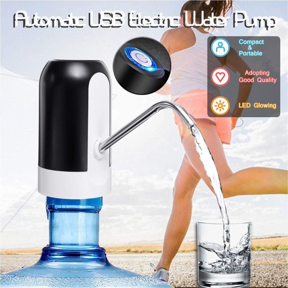 comfortinglives Water Bottle Dispenser Pump for Home Kitchen Office with Steel Water Outlet Bottled Water Dispenser-picture-4