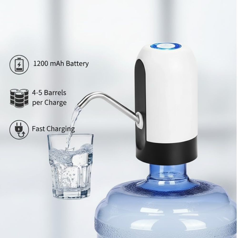comfortinglives One Touch Automatic Water Dispenser Pump for 20 Litre Bottle USB Powered Pump Bottled Water Dispenser-picture-37