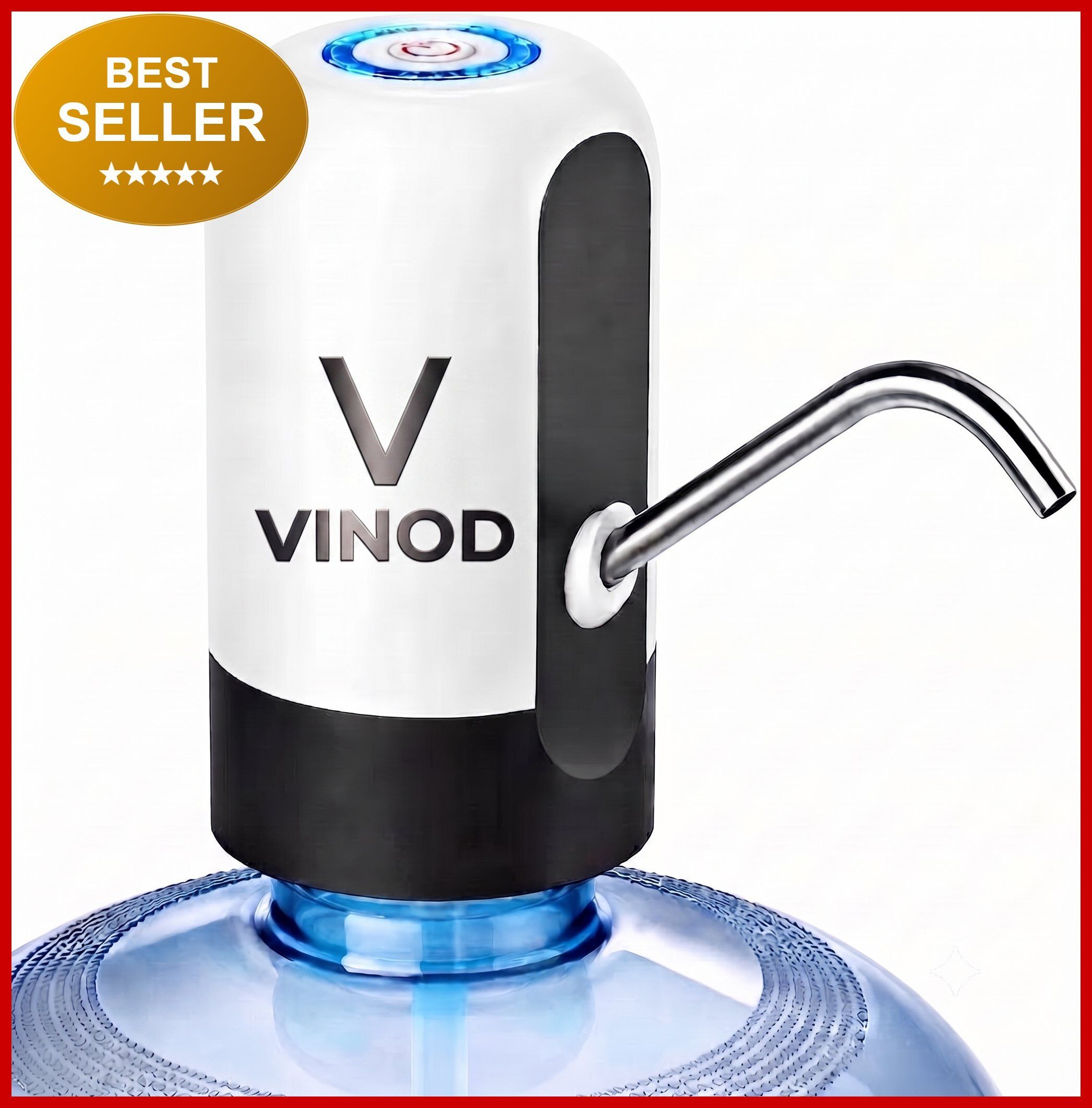 Portable USB Rechargeable Water Pump for 20L Jar Wireless Auto Bottom Loading Water Dispenser-image-4