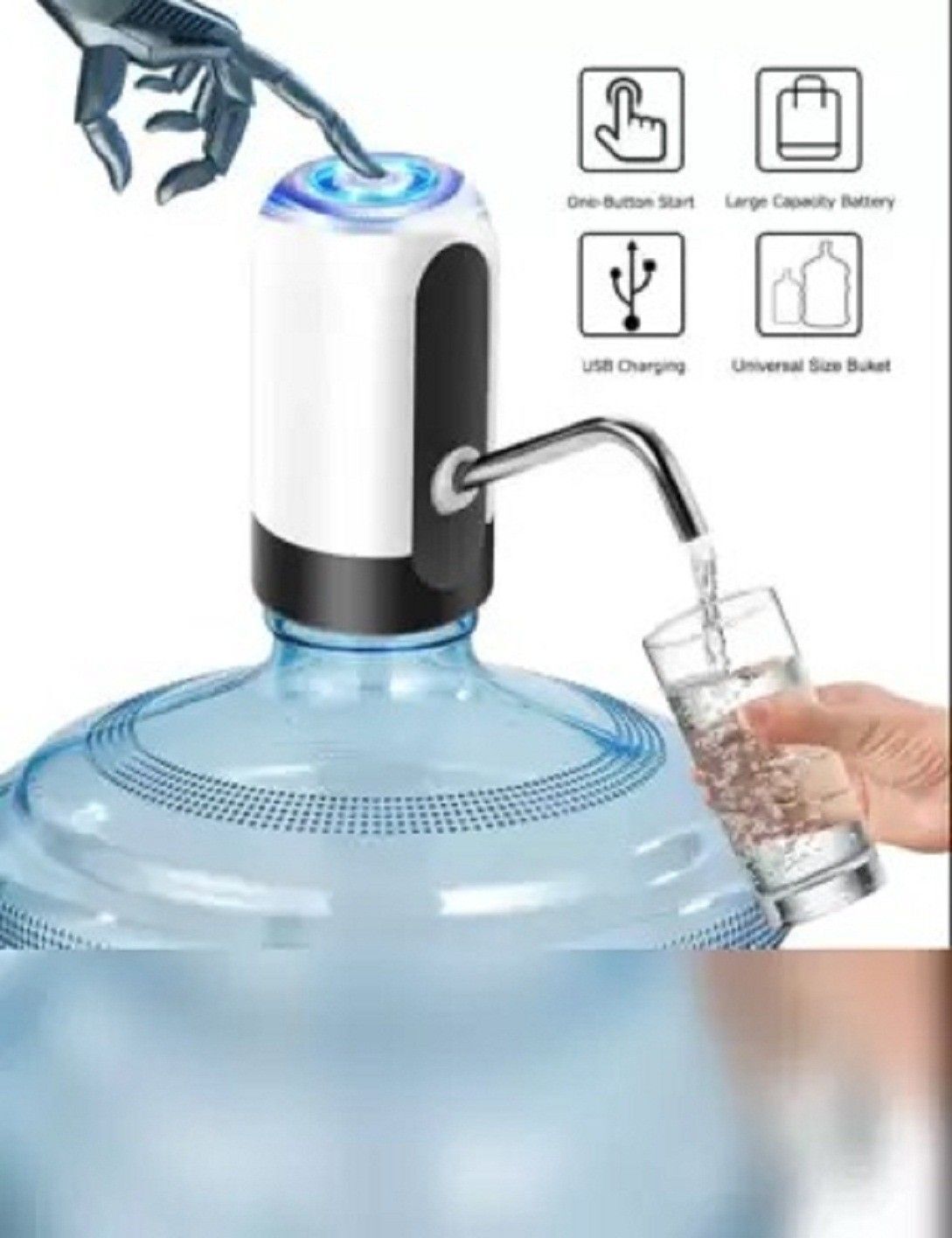 Automatic Wireless Water Bottle Switch Rechargeable Automatic Dispenser for 20 L Bottled Water Dispenser-image-4