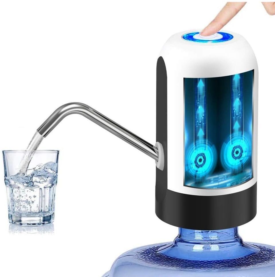 comfortinglives Automatic Water Bottle Pump with Stainless Steel Pipe for Home Kitchen Bottled Water Dispenser-picture-19
