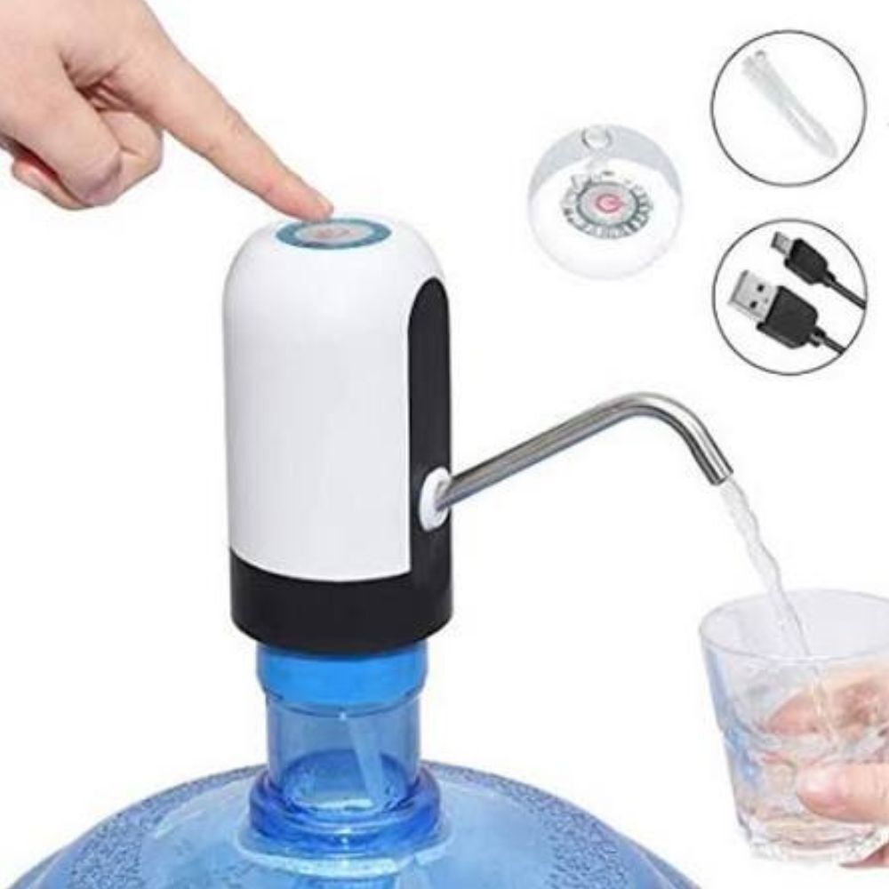 comfortinglives One Touch Water Pump USB Powered for 20 Litre Water Can with Lightweight Design Bottled Water Dispenser-picture-27