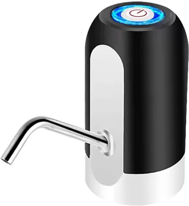 JE Automatic Wireless Water Can Dispenser Pump with Silicone Pipe, USB Cable Bottled Water Dispenser