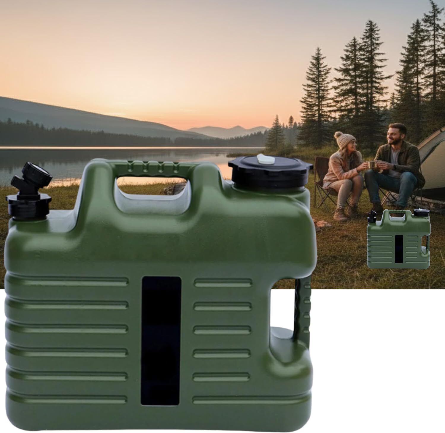 Portable Camping Water can 25L with tap Picnic Travel Storage watercan Bottled Bottled Water Dispenser-image-13