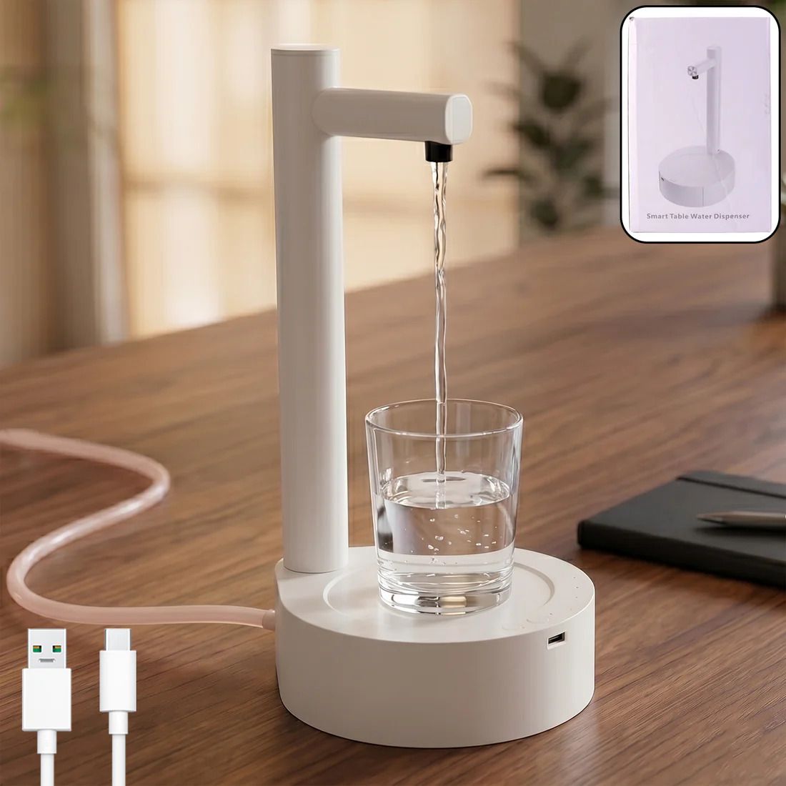 lmenterprise Automatic Water Dispenser – USB Rechargeable & Portable | ChillPour Bottom Loading Water Dispenser-picture-27