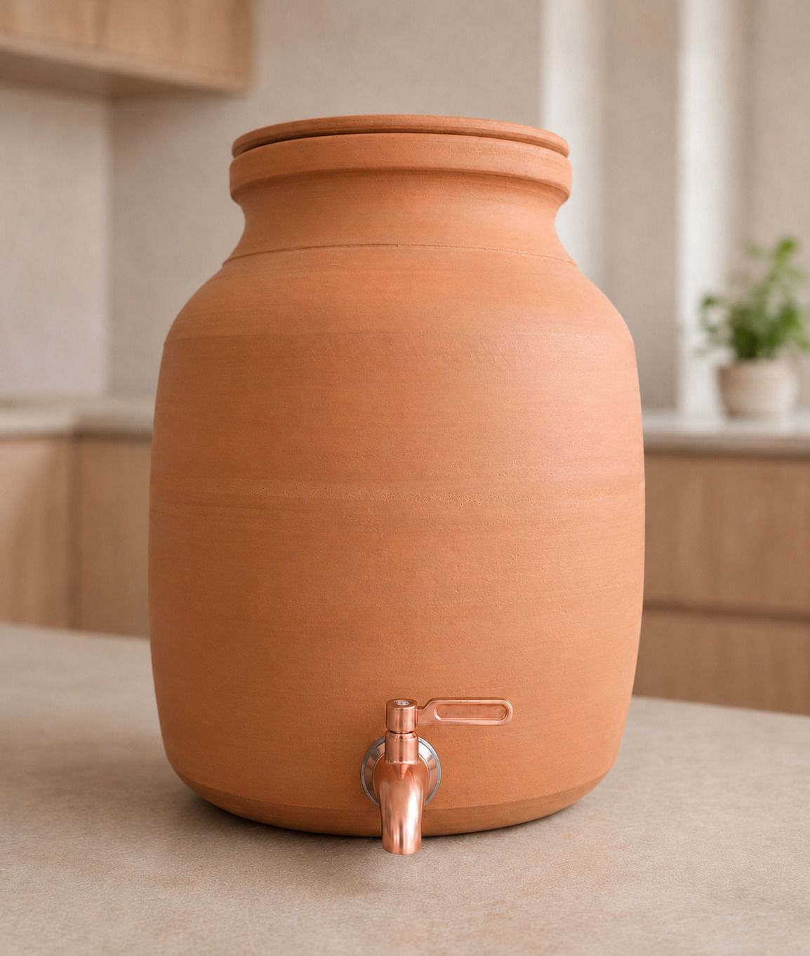 desi potters Earthen pot Bottled Water Dispenser-picture-24