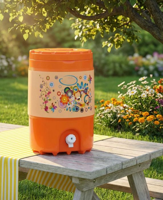 20 Litre orange003 Insulated Plastic Water Camper Bottled Water Dispenser-image-44