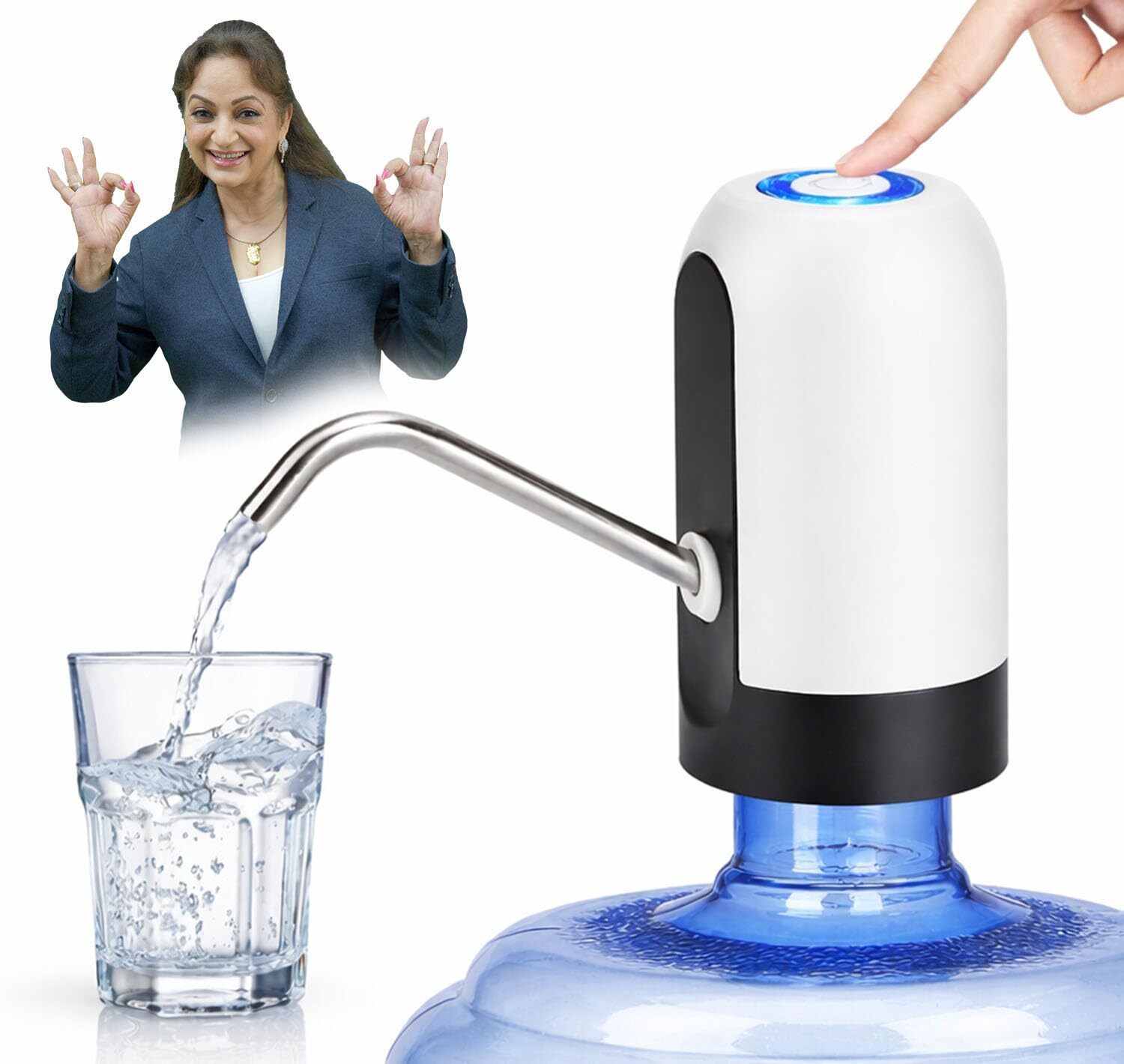 One-Touch Automatic Electric Water Dispenser Pump for 20L Bottle | BPA-Free Bottom Loading Water Dispenser-image-20