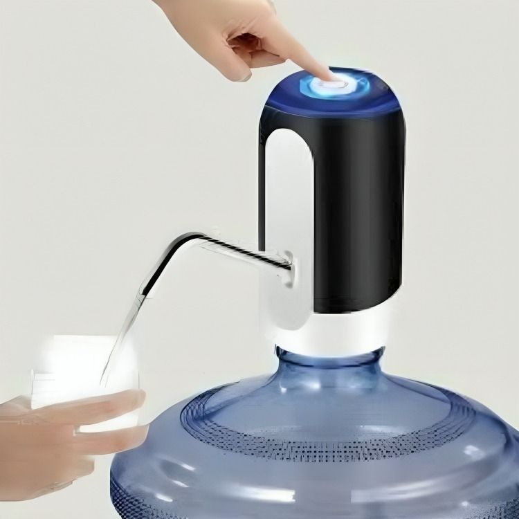 comfortinglives Automatic Water Pump for Water Jar with USB Powered Operation and Steel Pipe Bottled Water Dispenser-picture-2