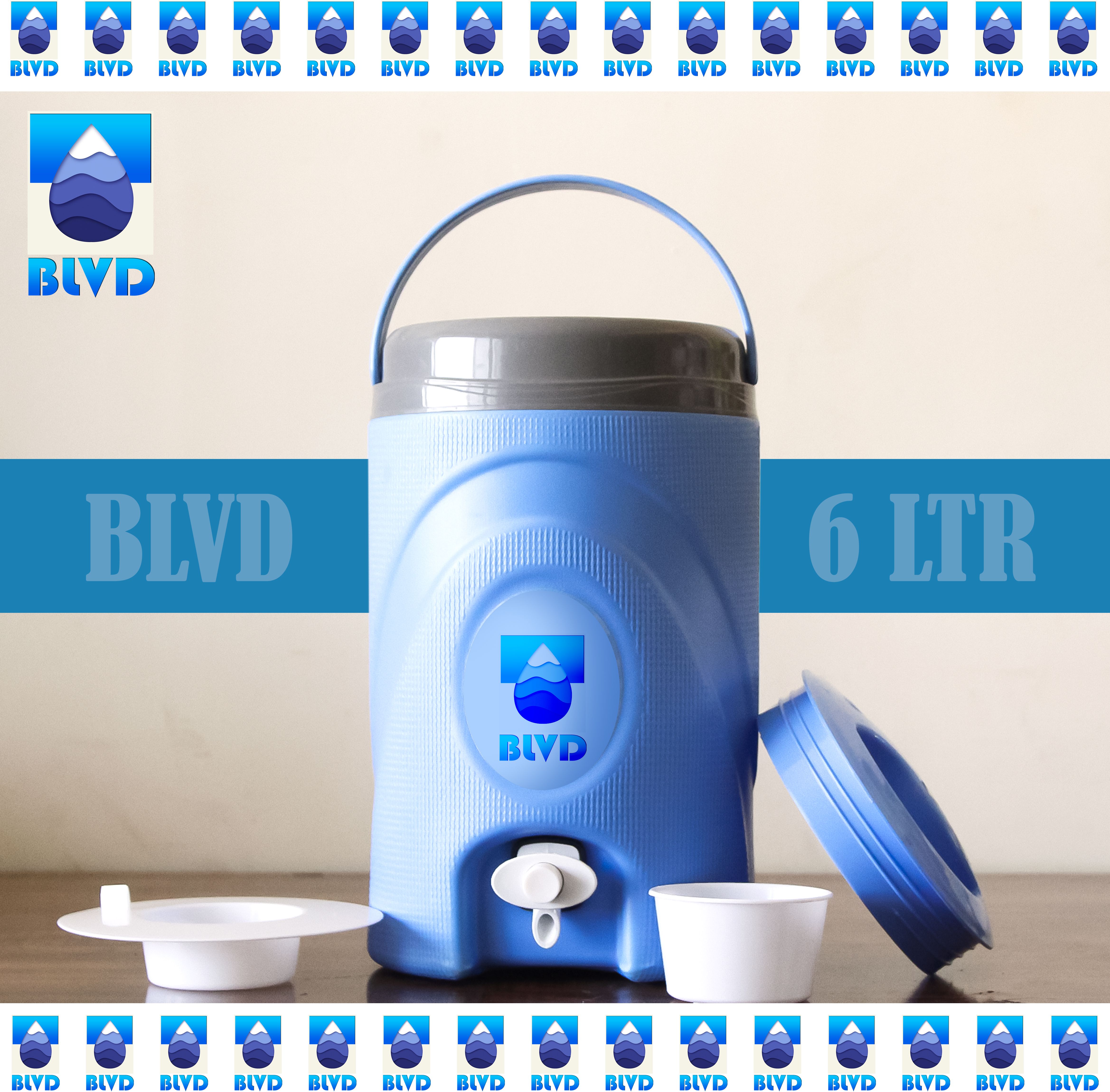 6 Liter Blue Jar Jug 6 L Drum