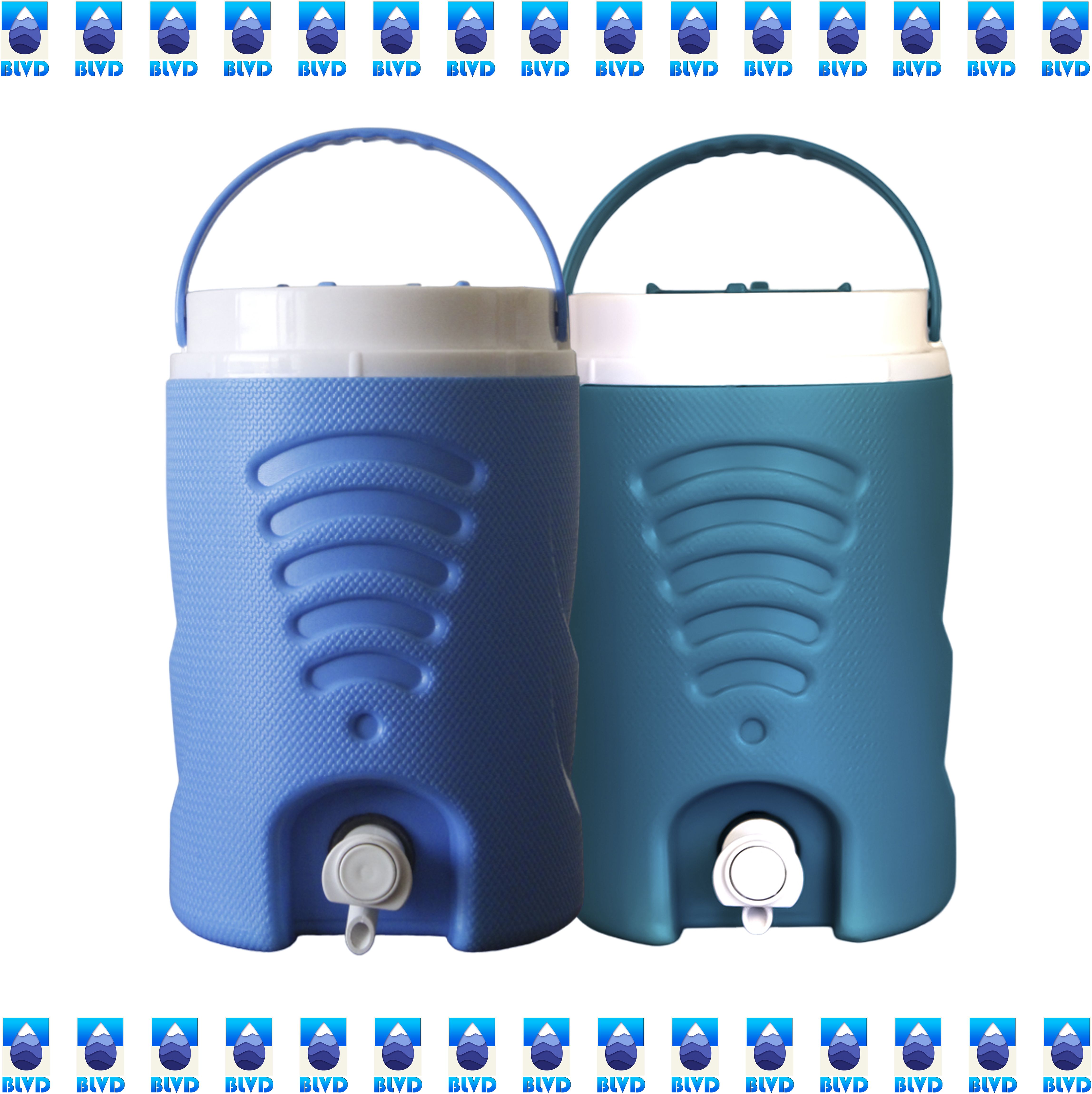 5 L Sky Blue and 5 L Blue Jar 2 NOS 10 L Drum