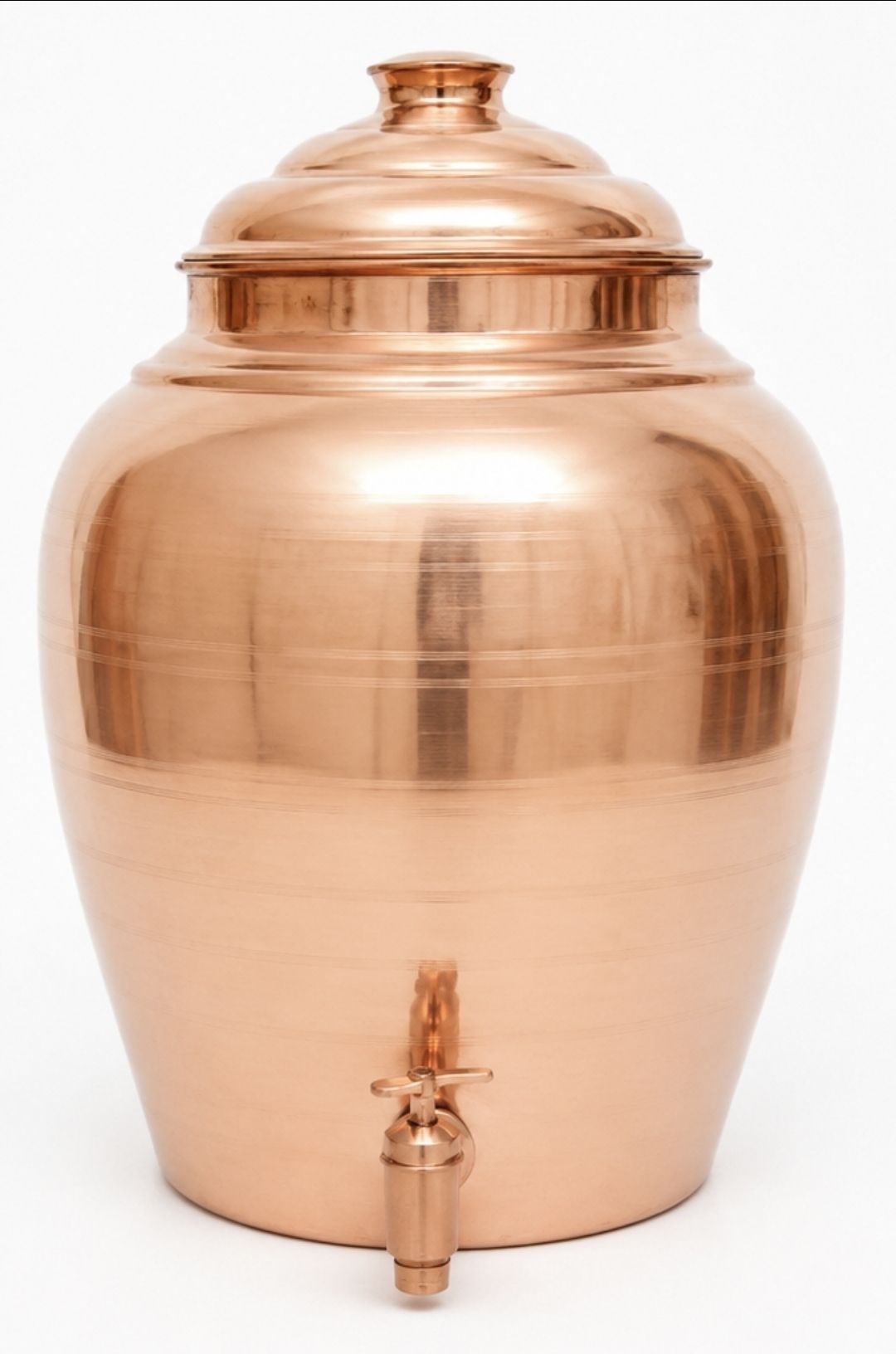 Premium Pure Copper Water Dispenser Pot with Tap & Lid With Nal 10 L Bottom Loading Water Dispenser-image-13