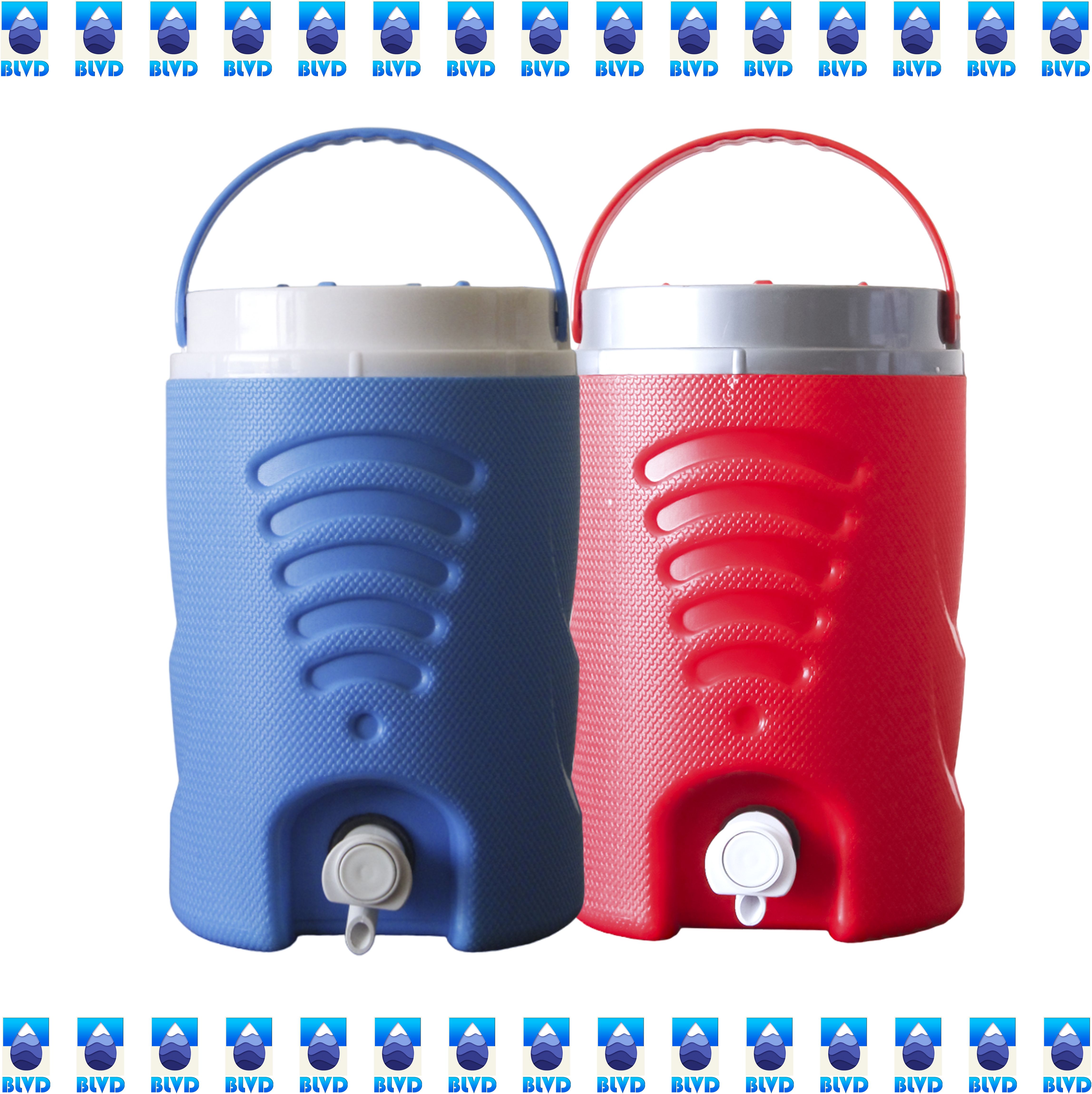 5 L Sky Blue and 5 L RED Jar 2 NOS 10 L Drum