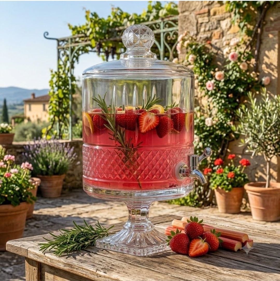 dsrpc 4.5 Litre Footed Glass Juice Dispenser Wit Tap Jar Mason Jar Baverages Dispenser Bottom Loading Water Dispenser-picture-25