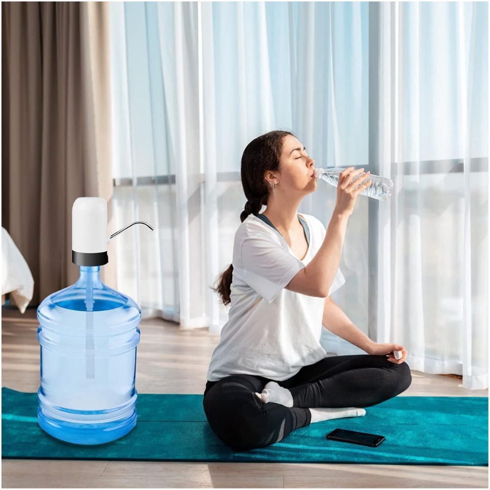 comfortinglives USB Water Dispenser Pump for Water Bottle with Stainless Steel Outlet Pipe Bottled Water Dispenser-picture-33