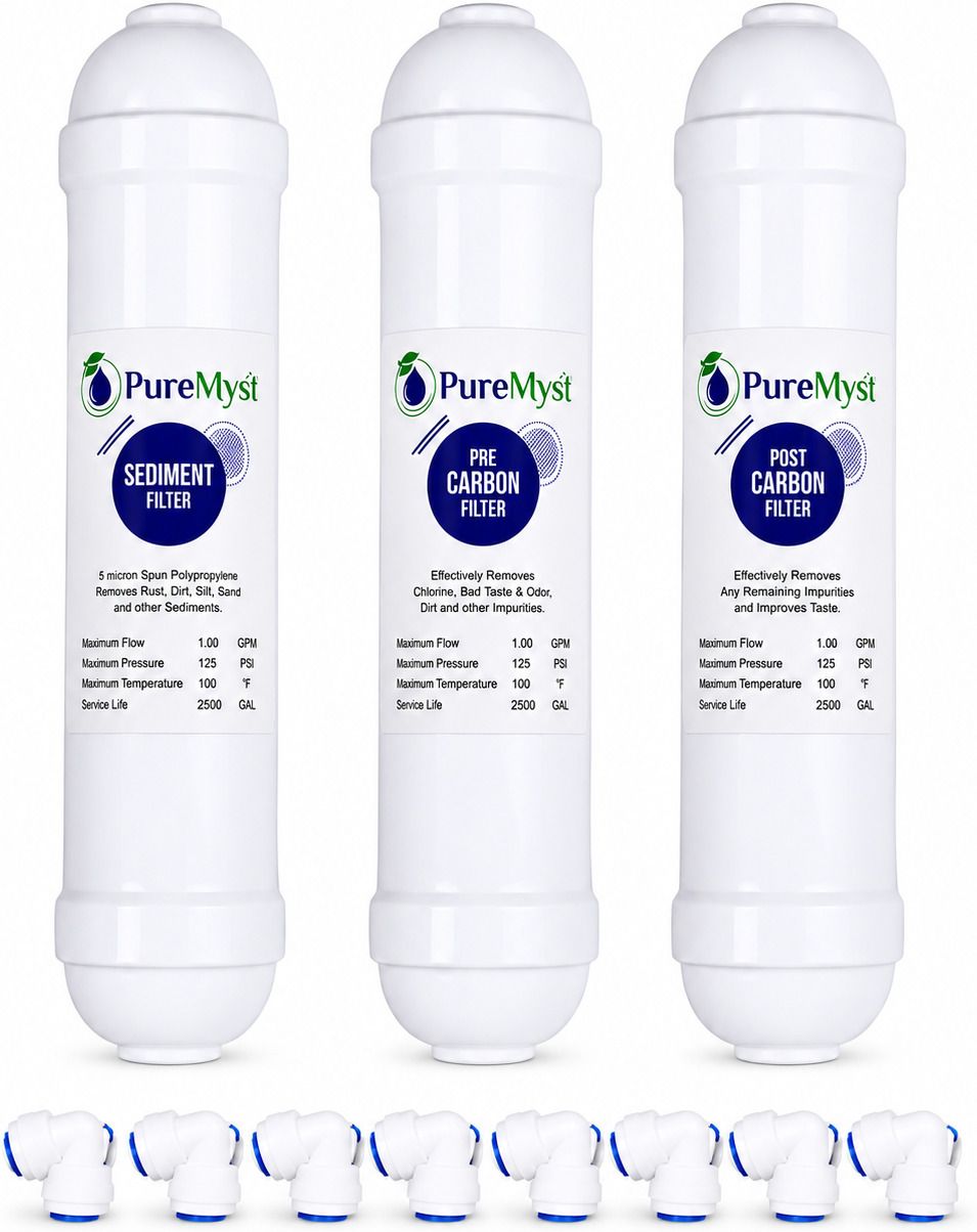 puremyst by puremyst RO Annual Maintenance Filter Replacement Kit with Sediment Carbon Filters Set Media Filter Cartridge-picture-14