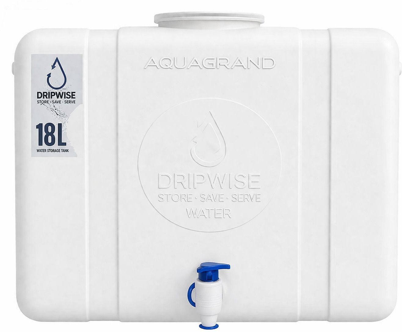 aquagrand by n/a Small RO Waste Water Storage Tank 18L Space Saving Design Solid Filter Cartridge-picture-20