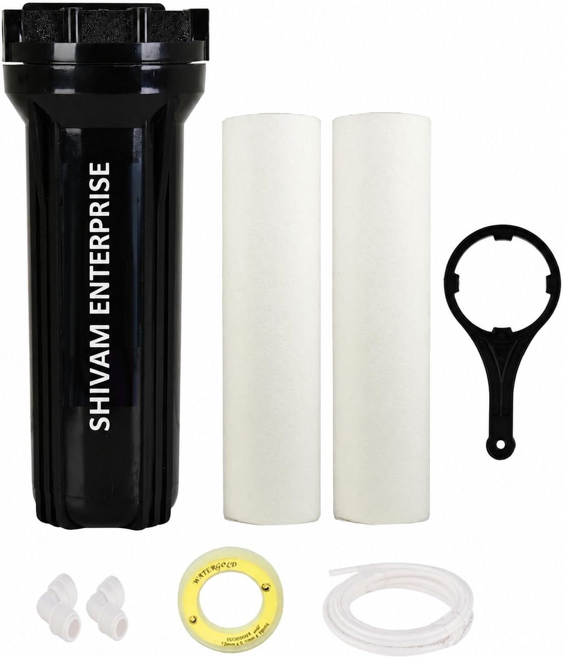 shivam enterprise 10-Inch RO Water Filter Housing Kit with 2 PP Sediment Filters & Accessories Solid Filter Cartridge-picture-27