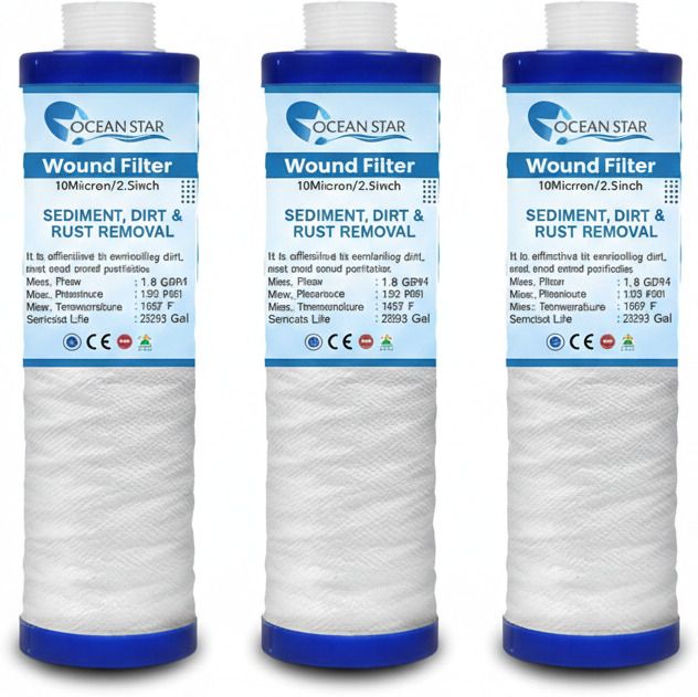 Pre Filter 9 inch Ro Candle (120 Grams) Threaded Cartridge Wound Filter Cartridge-image-10