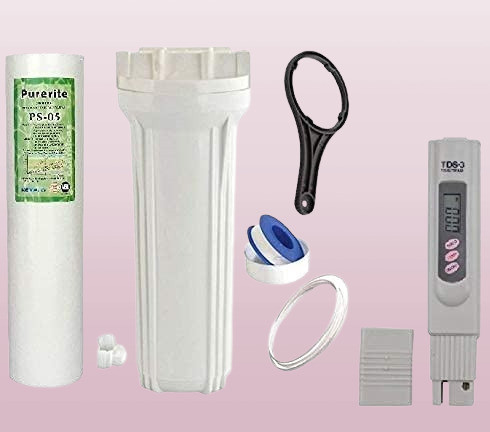 latexo RO Pre Filter Housing Service Kit for Kent Purifier|Spun Filter,TDS Meter & More Solid Filter Cartridge image 1