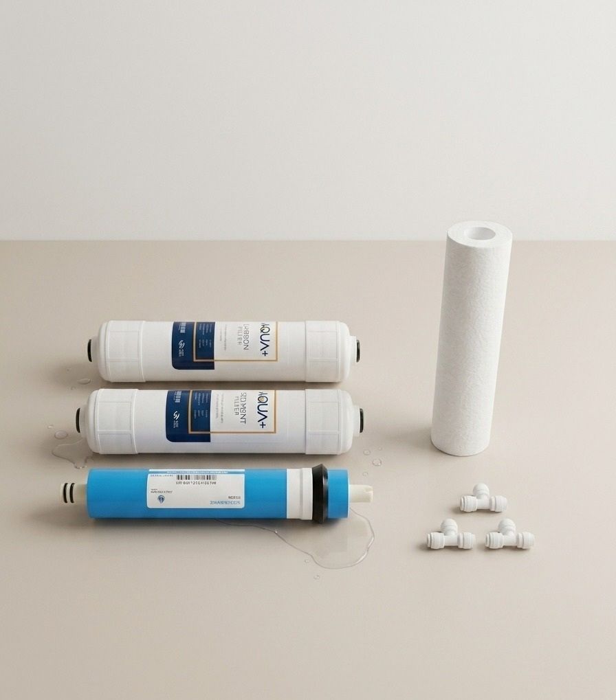 RO Water Purifier Filter Kit Sediment Carbon PP FR Membrane with Connector Set Media Filter Cartridge-image-12