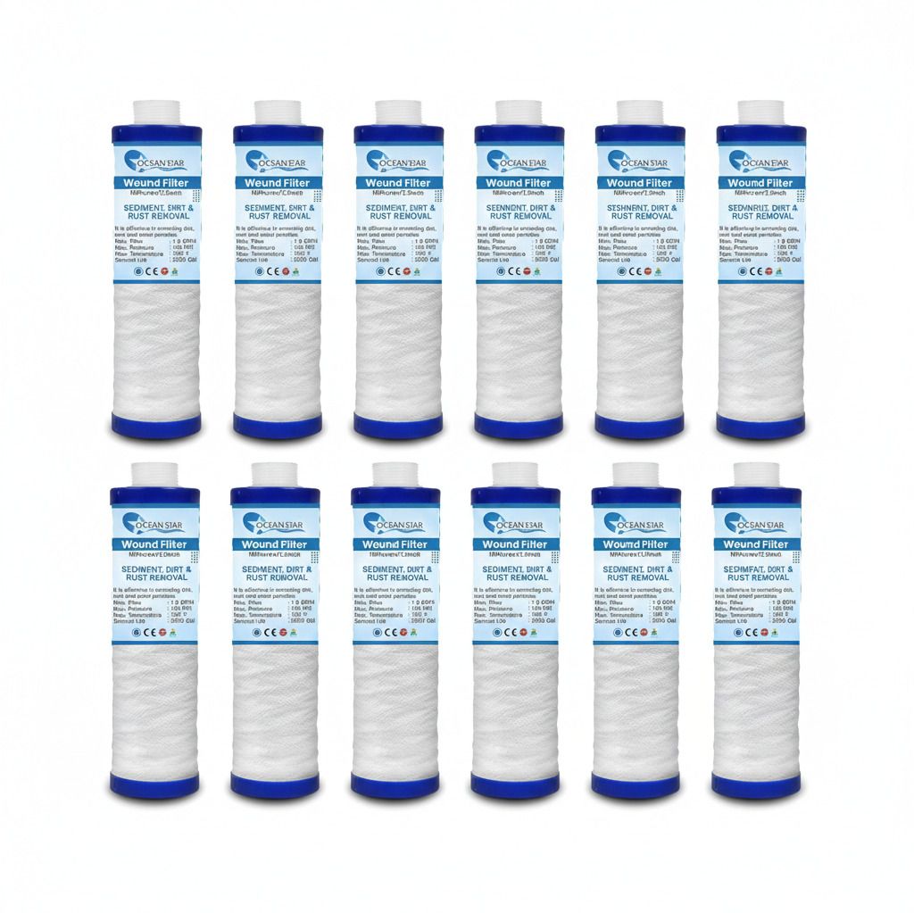 ocean star technologies Ro Candle Pre Filter 9 inch PP Yarn Wound Filter (120 Grams) Wound Filter Cartridge-picture-5