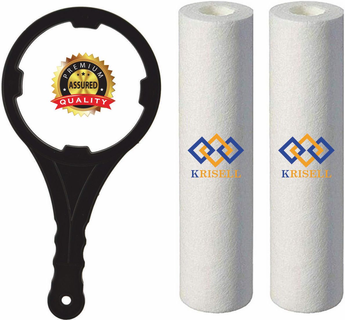krisell 10 Inch PP Spun Filter Cartridge For Water Purifiers (Set of 2 with Spanner) Wound Filter Cartridge-picture-33
