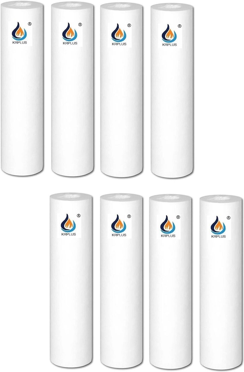 krplus 8 Pcs Spun Sediment Filter 10 Inch Comptaible with All Types of Water Purifier Solid Filter Cartridge-picture-36