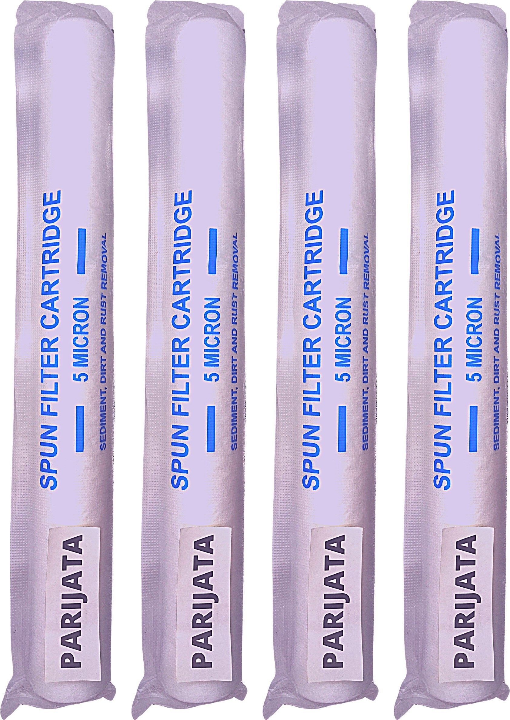 parijata 20 inch spun filter 5 micron for 50 liter ro plant housing filter pp filter 4pcs Solid Filter Cartridge-picture-13