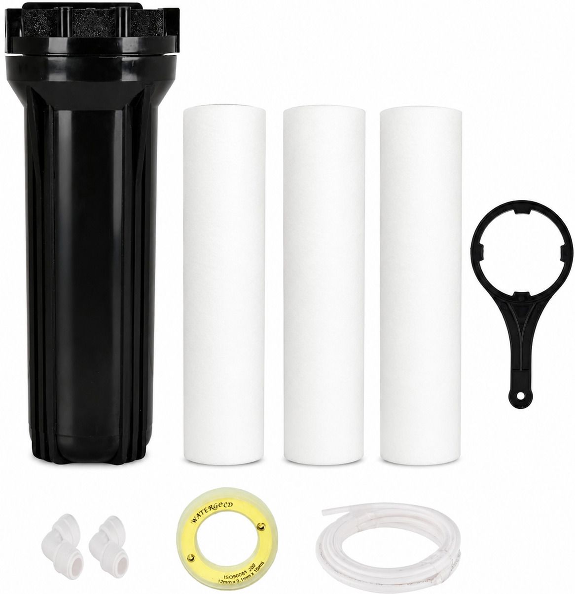 shivam enterprise 10-Inch RO Water Filter Housing with 3 PP Sediment Filter Cartridges Solid Filter Cartridge-picture-32