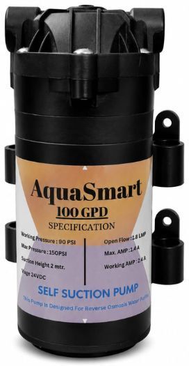 smartcare AQUASMART 100 GPD RO PUMP FOR WATER Solid Filter Cartridge-picture-24