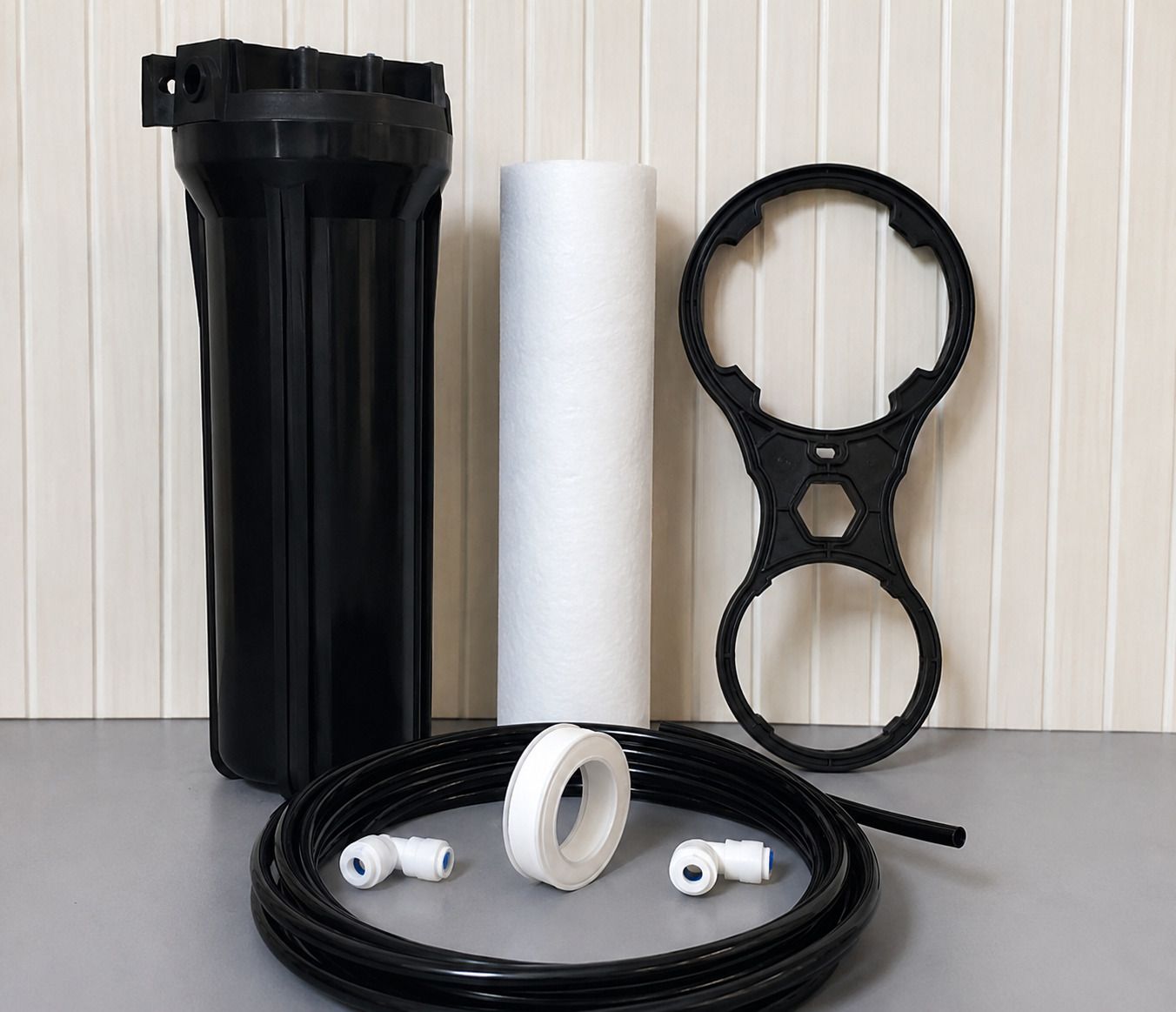 mgshop 10 Inch Pre Filter Housing Kit with Sediment Cartridge Solid Filter Cartridge-picture-44