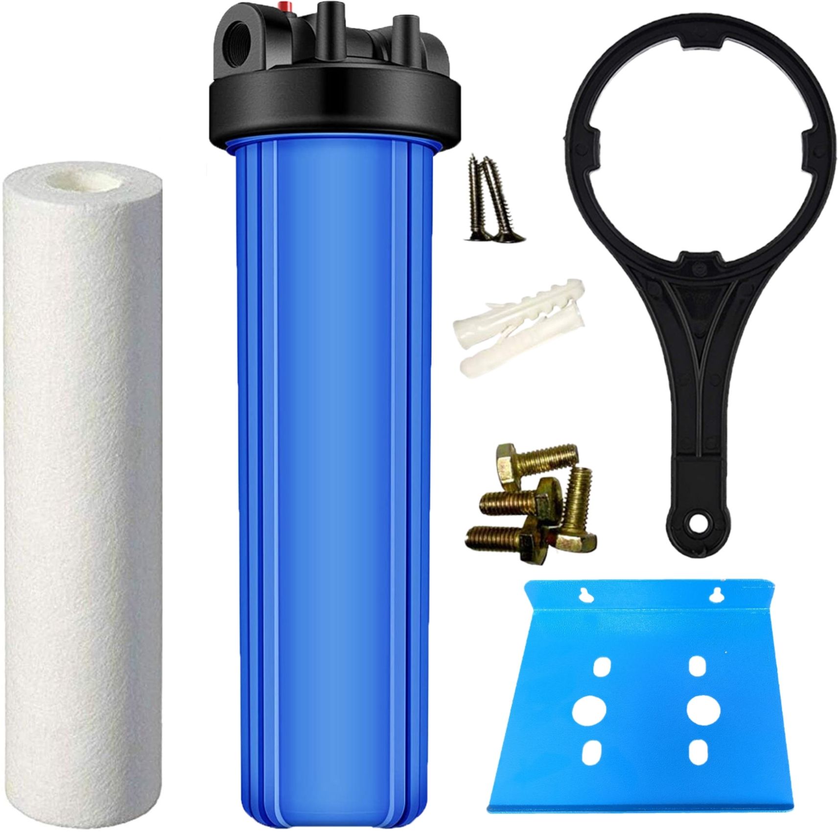ampereus 20 Inch Jumbo Housing Water Filter with PP Spun (1.5-inch Inlet Outlet) Solid Filter Cartridge-picture-22