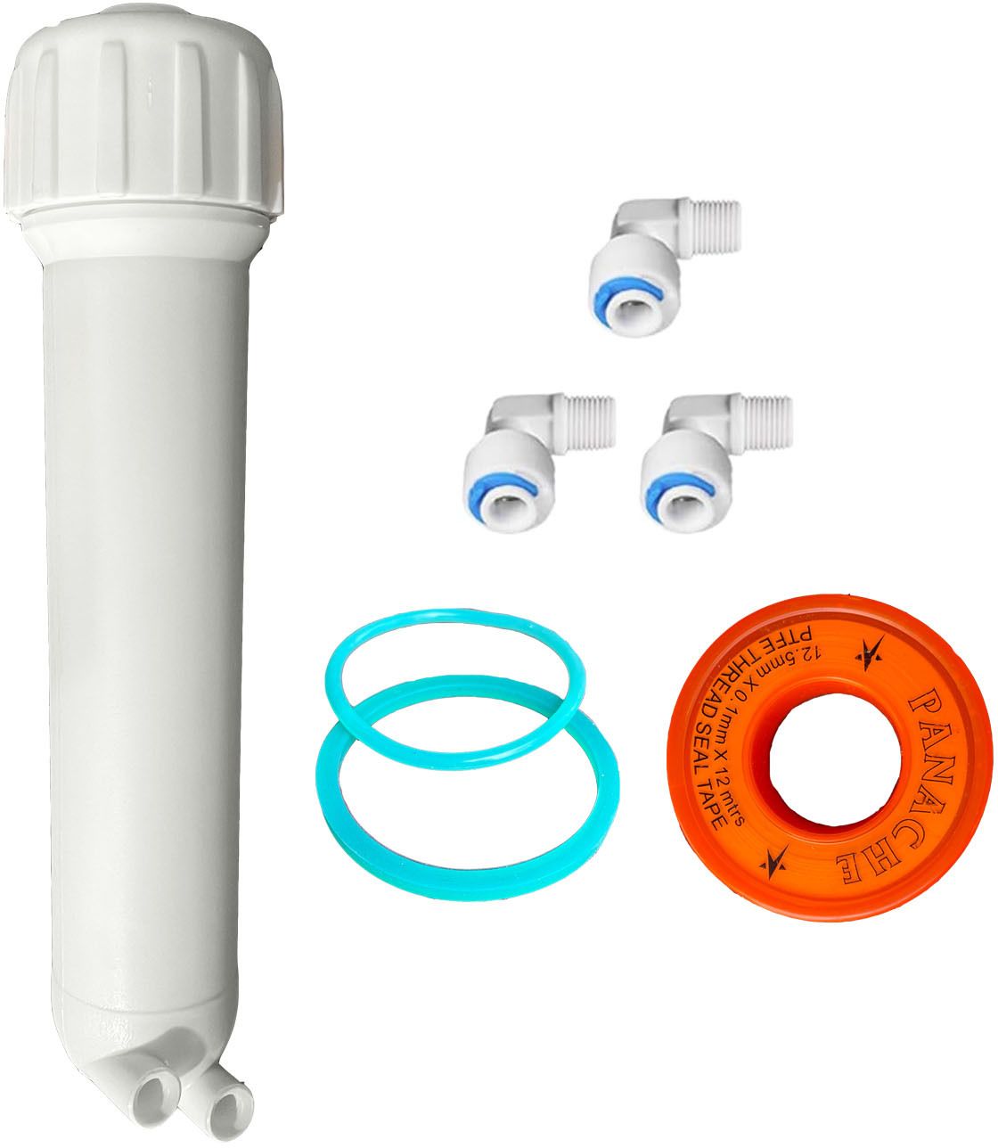 Membrane Housing Compatible with All RO Water Purifier with 3 Thread Elbow, Tape Solid Filter Cartridge-image-41