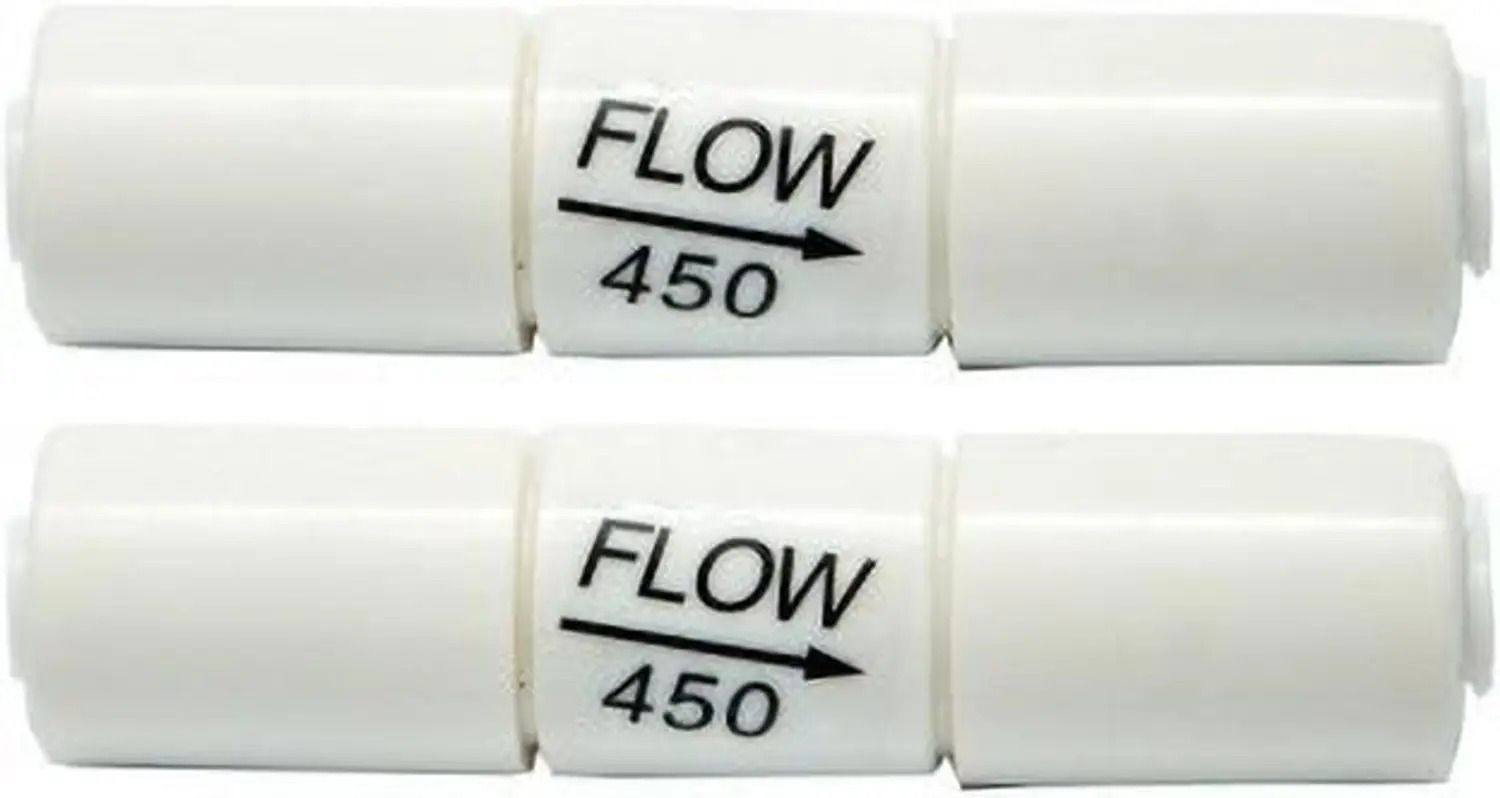 bharat water solution Flow Restrictor 450 for RO Water Purifier Black 2 Pieces Solid Filter Cartridge-picture-0