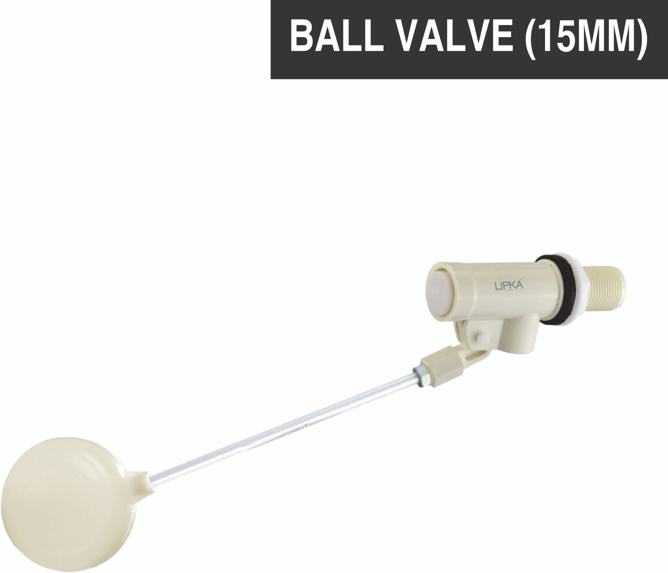PTMT Ball Cock Set with Aluminum Rod and Ball - 15MM Solid Wire Connector