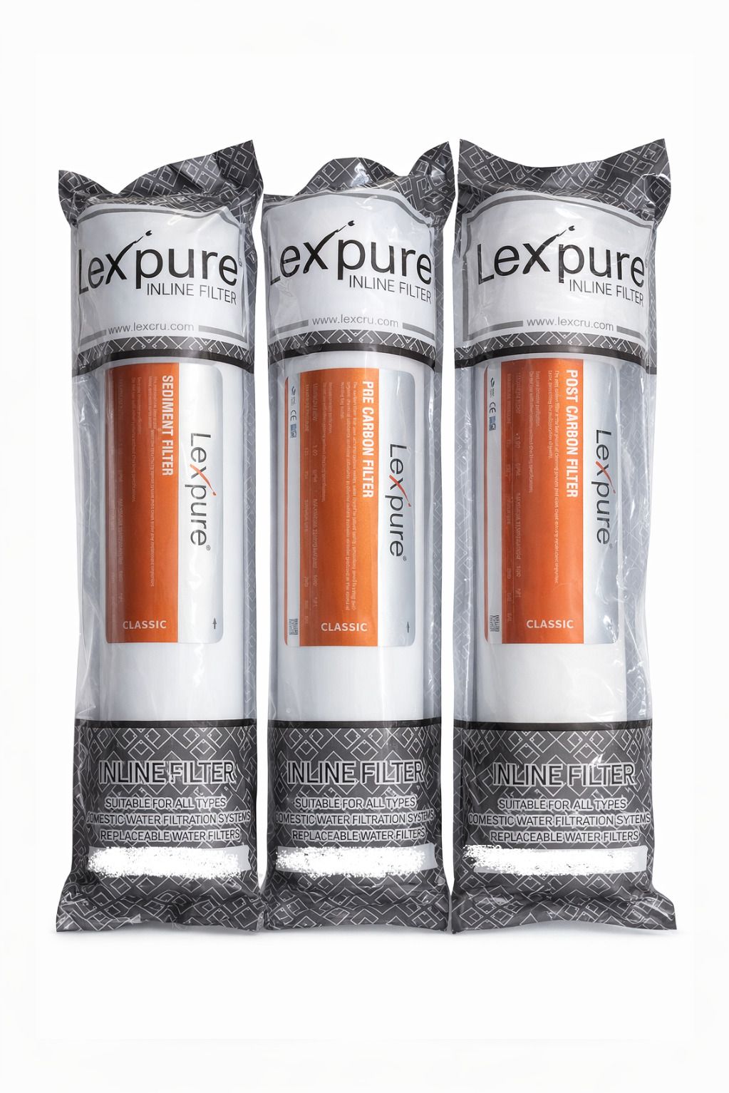 dpw Lexpure Classic Inline Filter Cartridge Pre and Post Carbon and Sediment Filter Solid Filter Cartridge-picture-14