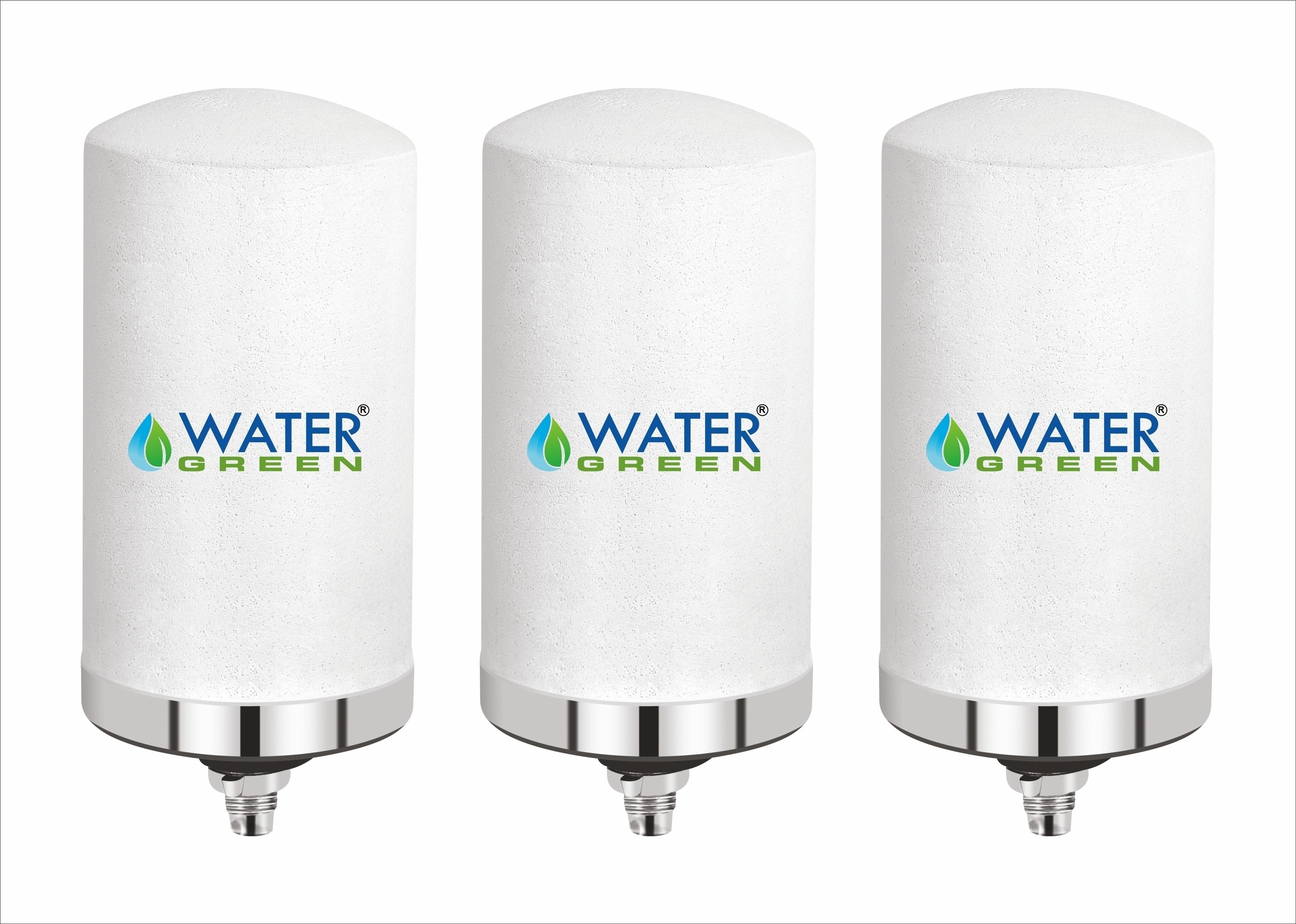 water green Ceramic Low Height Candle (Pack Of 3) Solid Filter Cartridge-picture-28