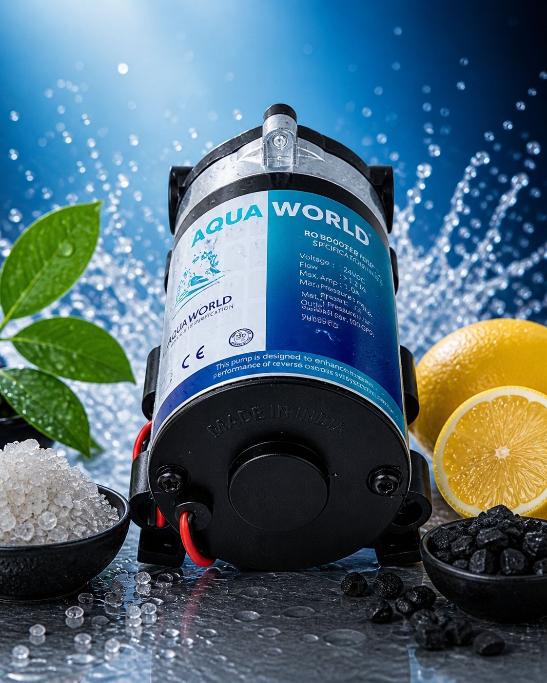 cosea Aqua world 75 black Pump Motor 75 GPD Heavy Duty Diaphragm Motor Solid Filter Cartridge-picture-26