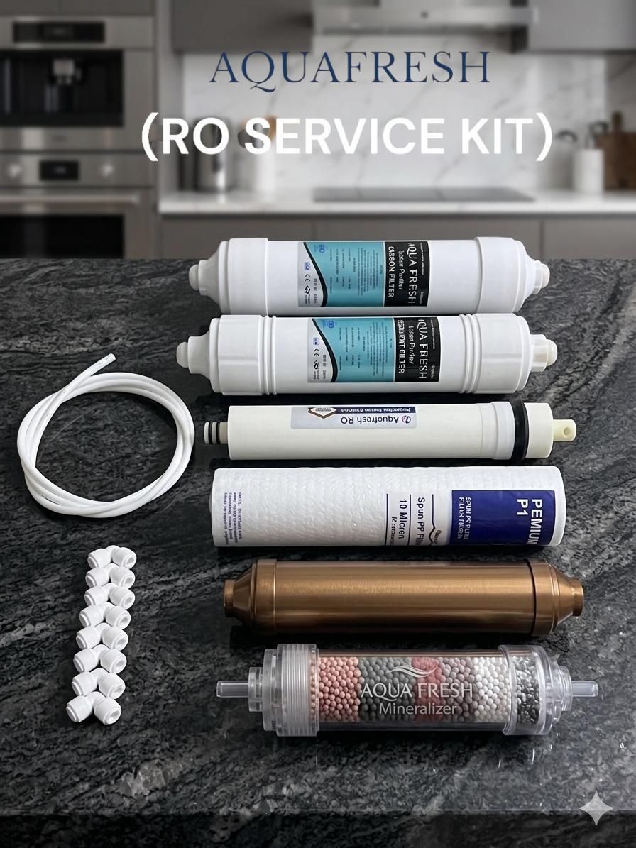 aquafresh by aquafresh UNIVERSAL RO MEMBRANE SERVICE KIT WITH ALL FILTERS RO WATER PURIFIER 2000TDS Solid Filter Cartridge-picture-4