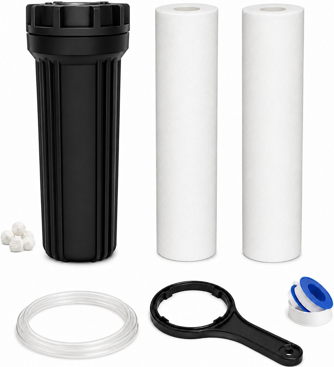 mgshop Pre-Filter Bowl with Two 10" PP Spun Filter Solid Filter Cartridge-picture-20