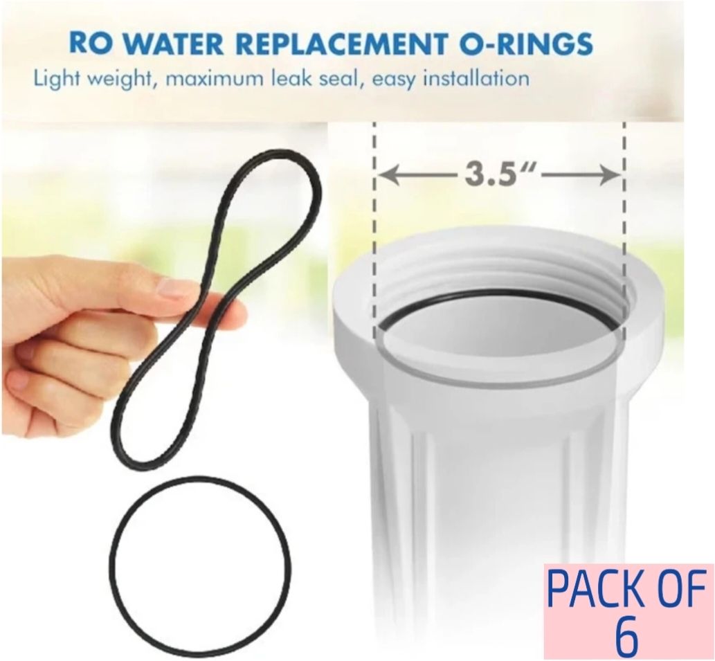 excellent pure 6pc Inner O- Rings Rubber Seal 10" Spun Pre Filter Bowl RO water purifier Solid Filter Cartridge-picture-28