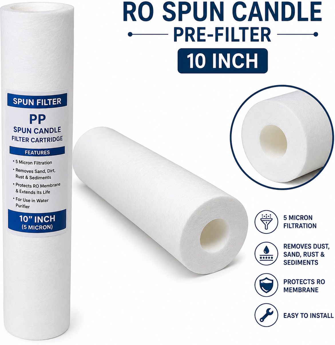 mikes RO Spun Candle 10 Inch String Filter Cartridge-picture-35
