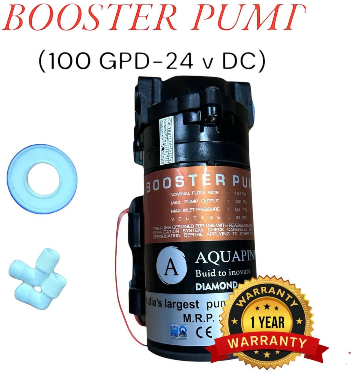 aquapine by aquapine 100 GPD BOOSTER PUMP Solid Wire Connector-picture-13