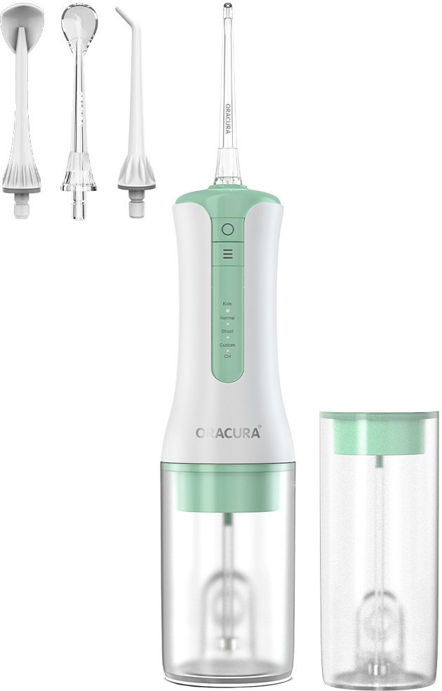 oracura OC300 Lite KidsParentCare (Green) with 4 Modes, 200ml & 300ml Tanks with 4 Tips Water Flosser-picture-22